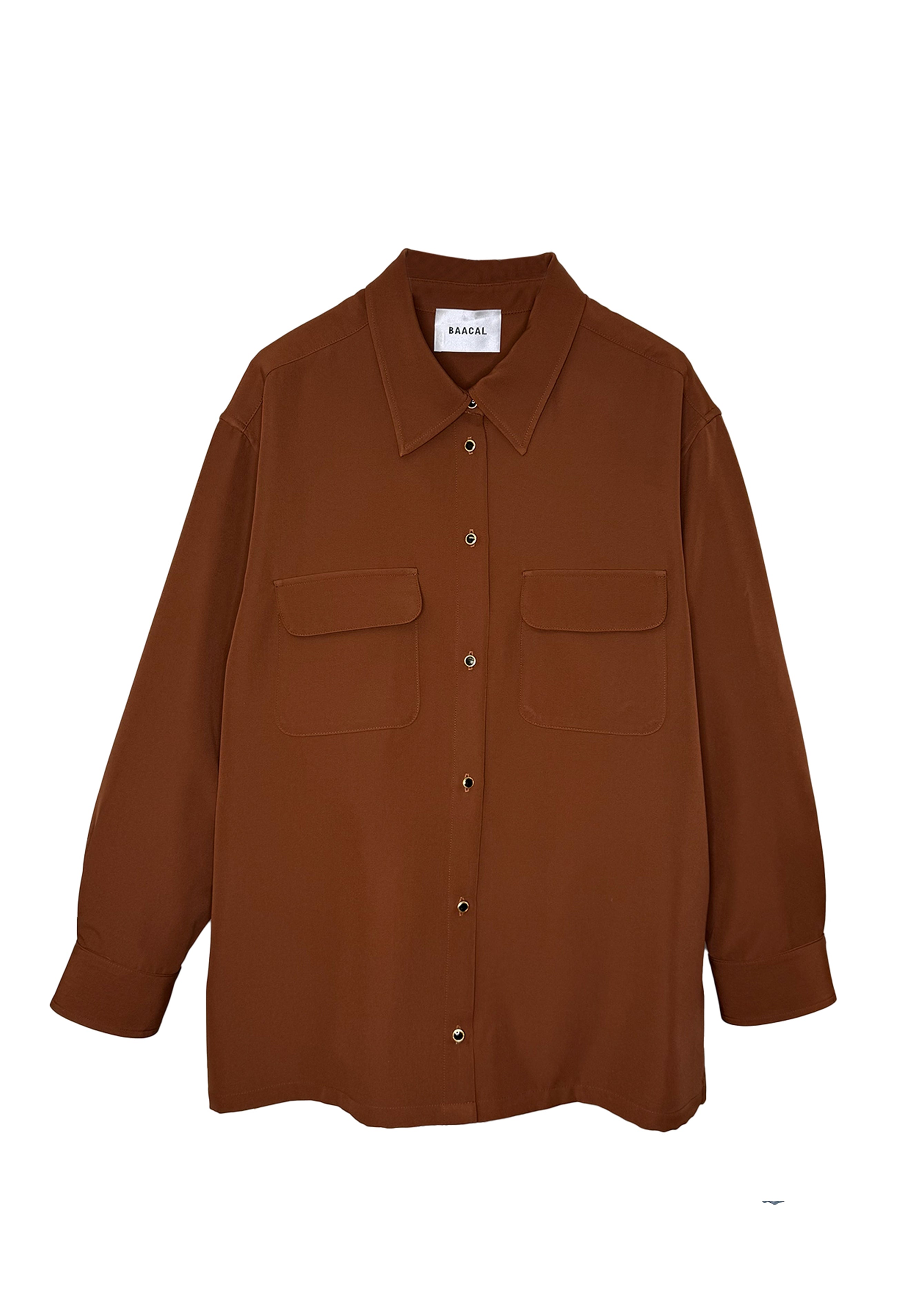 The Payton Two Pocket Shirt - Terracotta
