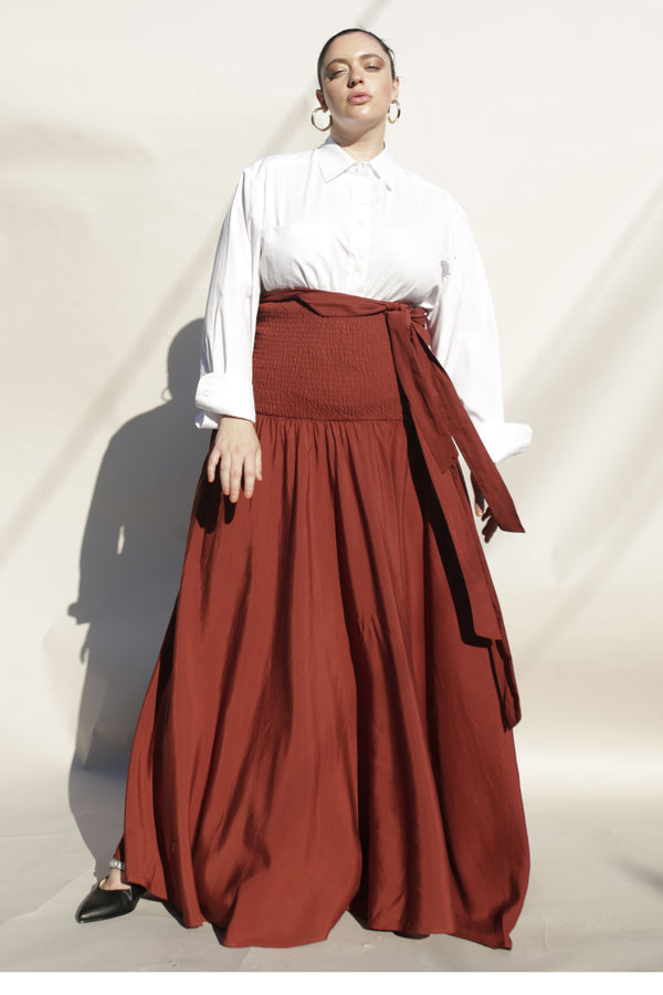 Brooke Midi Dress in Auburn