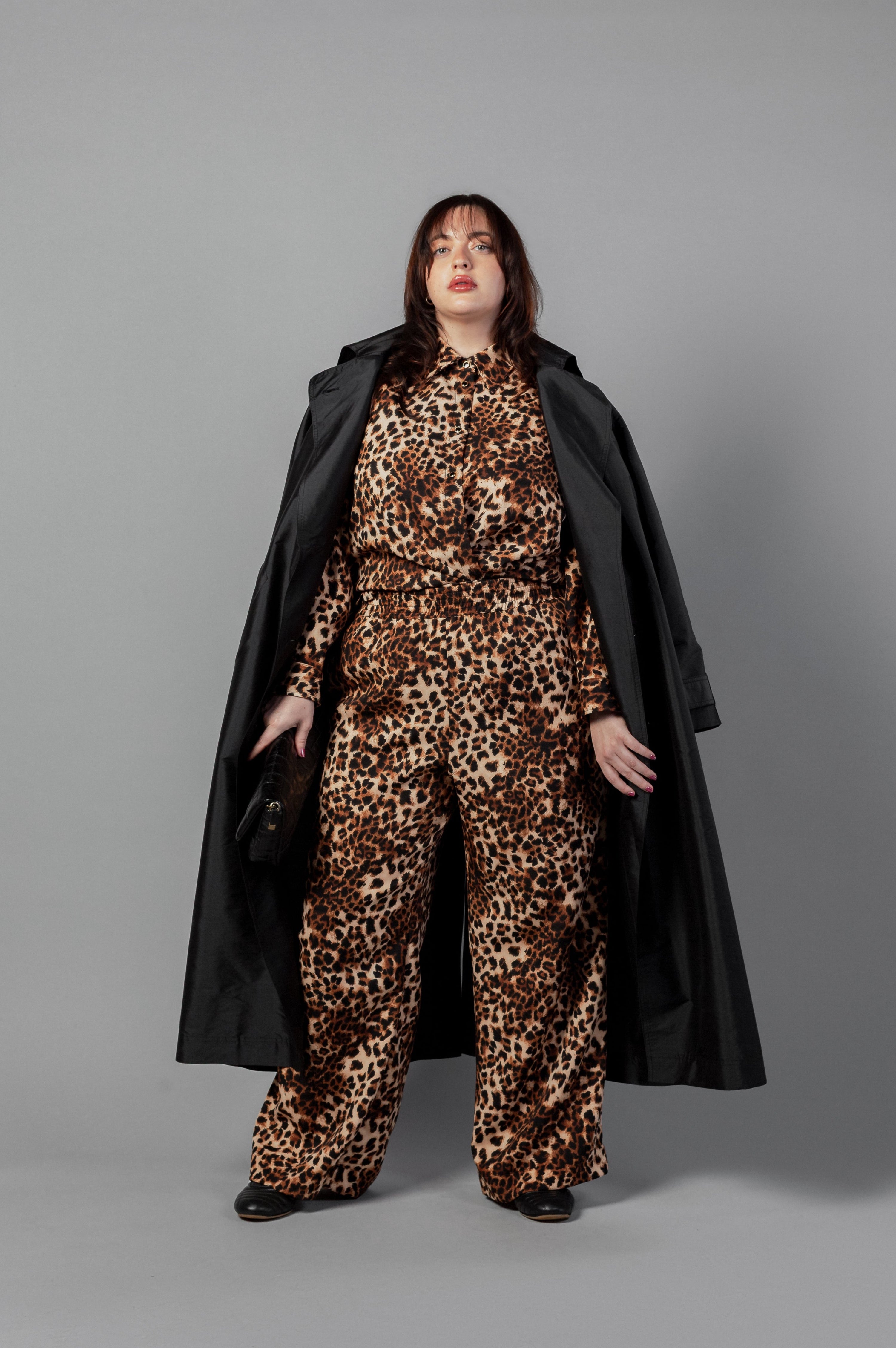 Riley & Quinn Pajama Style Co-Ordinated Set Leopard