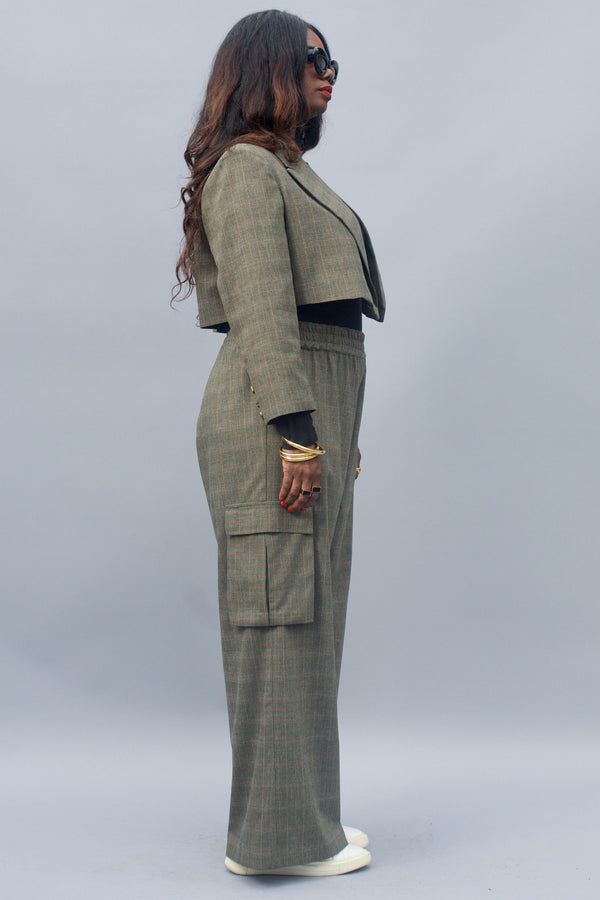 Cropped Blazer - Prince of Wales