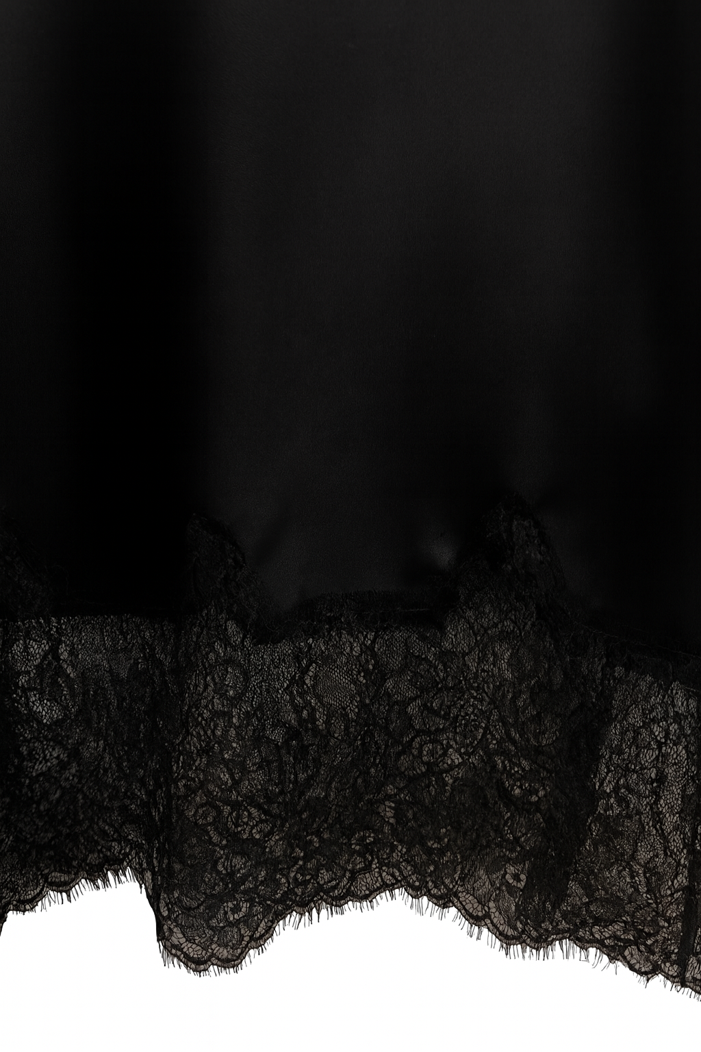 Bias Lace Skirt- Classic Black