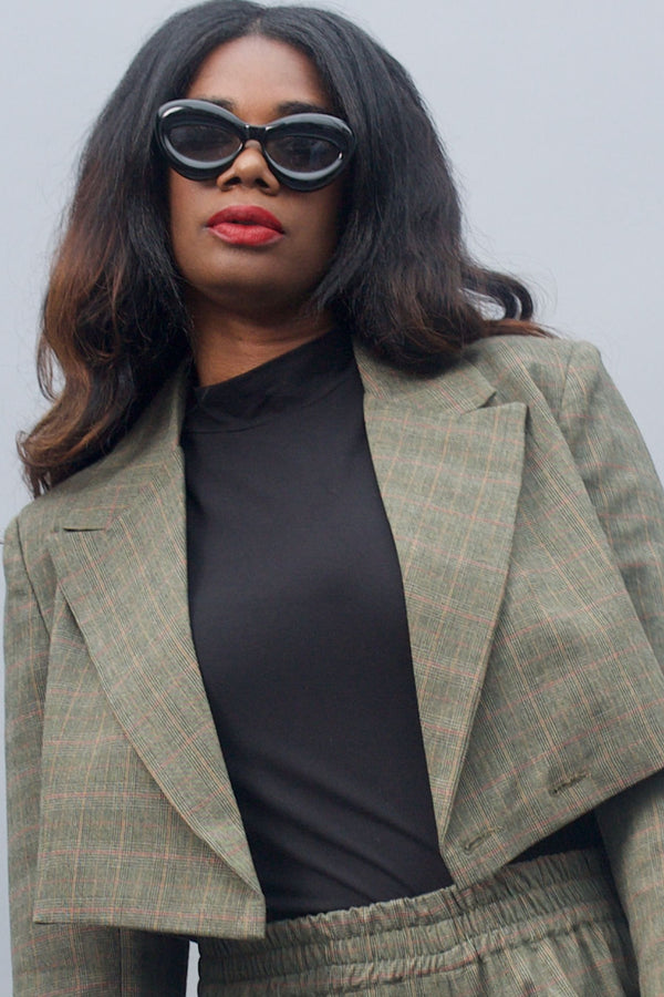 Cropped Blazer - Prince of Wales