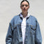 Baacal reconstructed denim jacket - on model