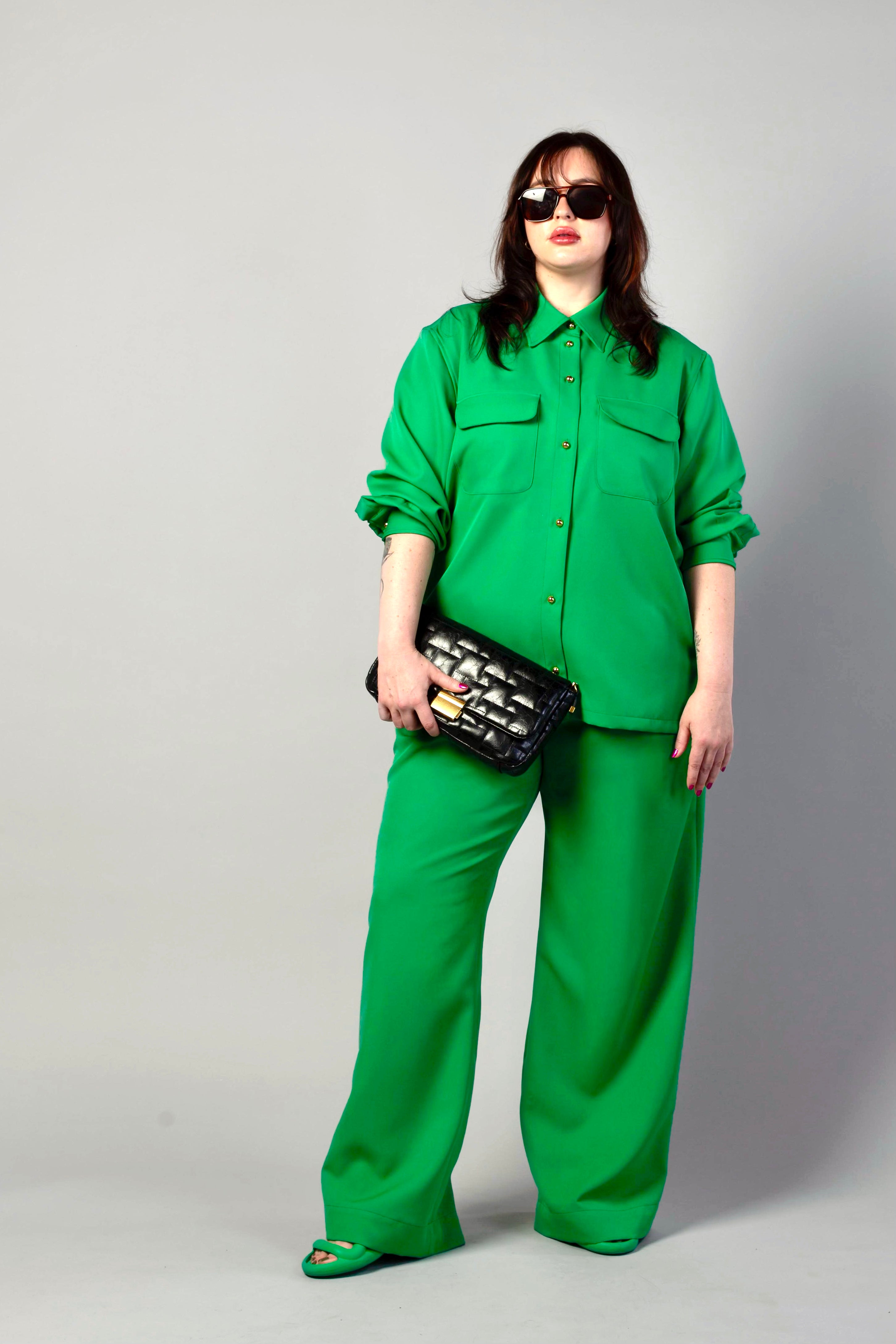 Riley & Payton Pajama Style Co-Ordinated Set Green