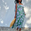Brooke Floral Midi Sundress - Lilac and Green Floral