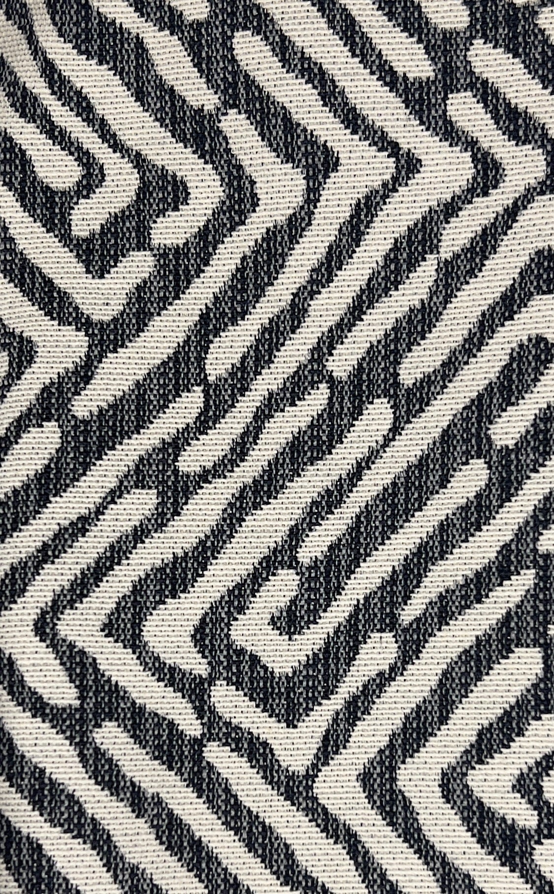 Marlo Short Moto Trench Coat- Geo Brocade