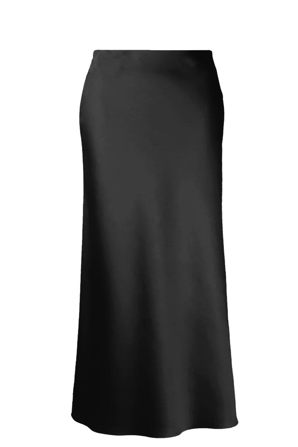 Eudora Maxi Bias Slip Skirt- Black - Designed to fit the "True Size Majority" 10+