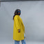 Double Breasted Car Coat - Citrine Yellow