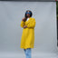 Double Breasted Car Coat - Citrine Yellow