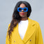 Double Breasted Car Coat - Citrine Yellow