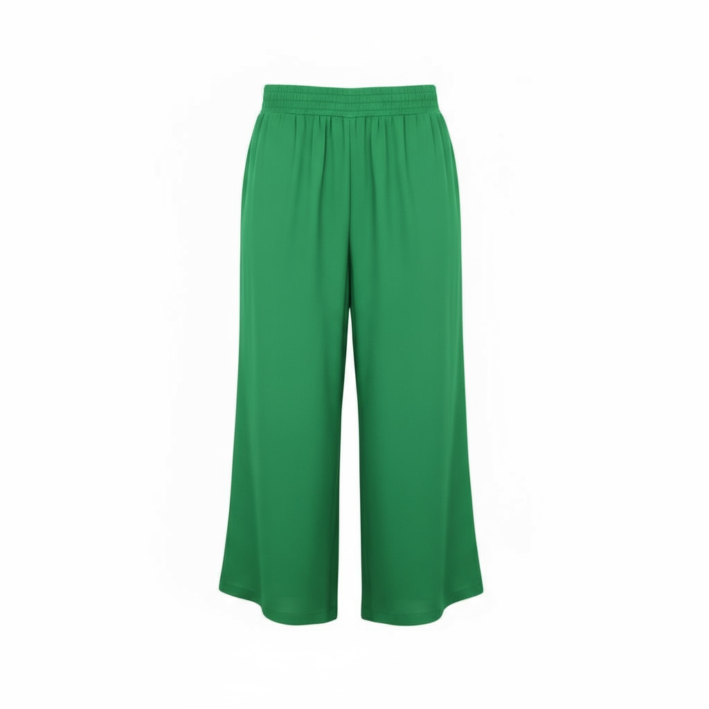 Riley Wide Pajama Style Pant- Green