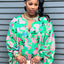 The Trapunto Kaftan is our newest Kaftan style. The Midi is 47" in length. This is our most lux in styling and shape to date. With a full drape of fabric that gathers into the wide beautiful cuffs. The cuffs and front yolk feature the multi-rows of trapunto stitching.