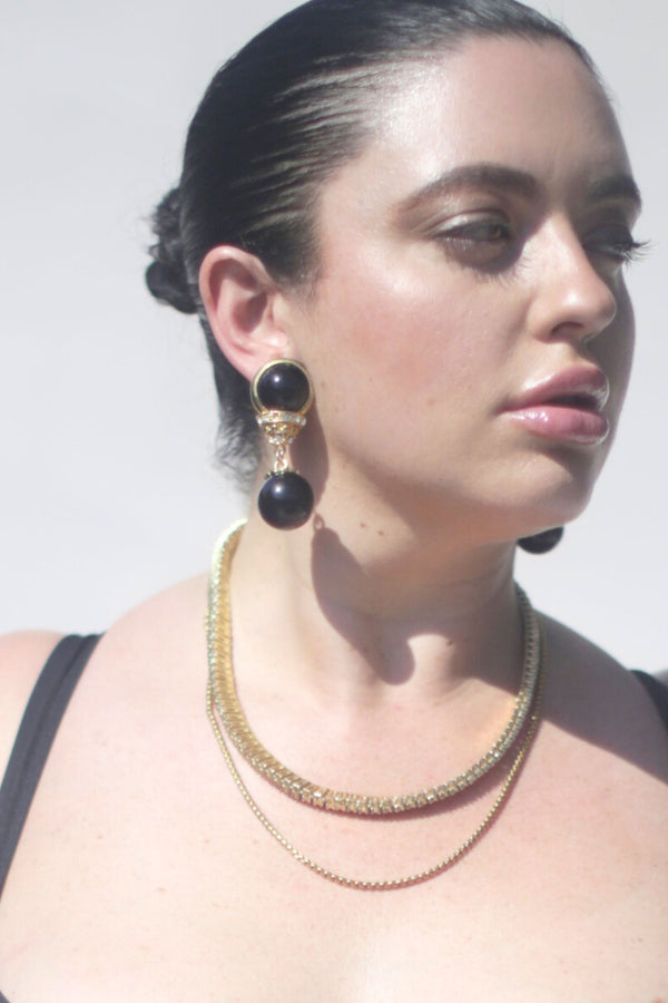 Always a classic and always in style - our Tennis Necklace - wear one or stack them high. Designed to match our tennis bracelets. 14k gold plated stainless steel with a double row of CZ crystals - will not tarnish and hypoallergenic.