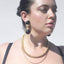 Always a classic and always in style - our Tennis Necklace - wear one or stack them high. Designed to match our tennis bracelets. 14k gold plated stainless steel with a double row of CZ crystals - will not tarnish and hypoallergenic.