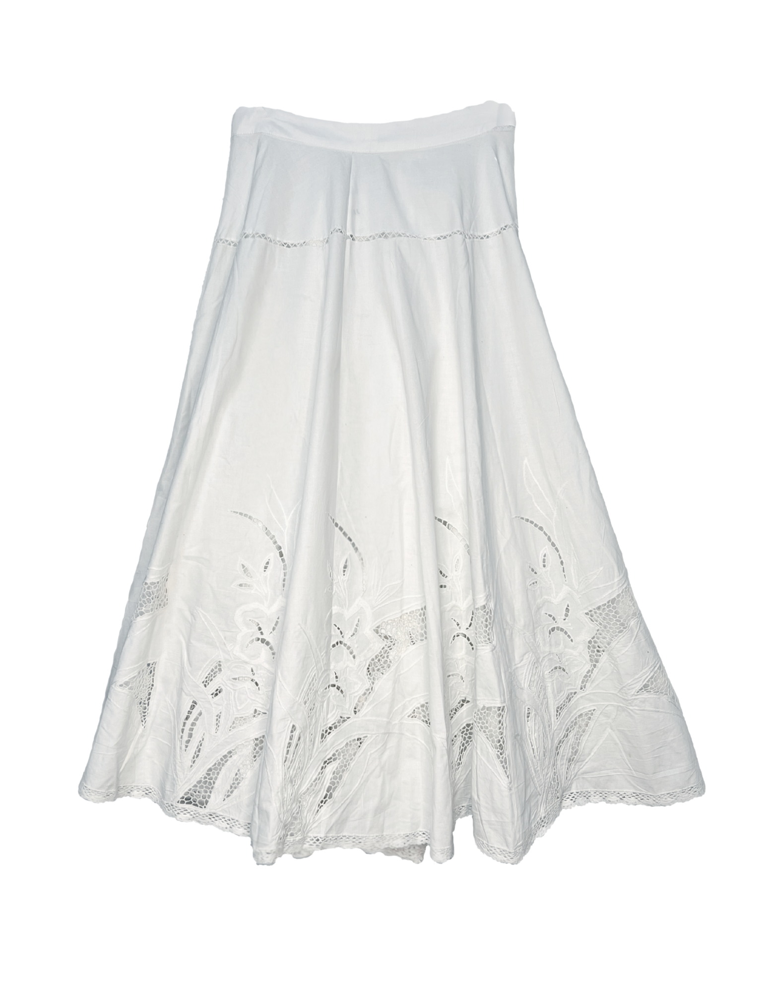 Augusta Circle Skirt- White