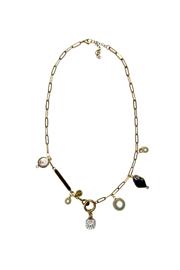 Siren Charm Necklace - Gold