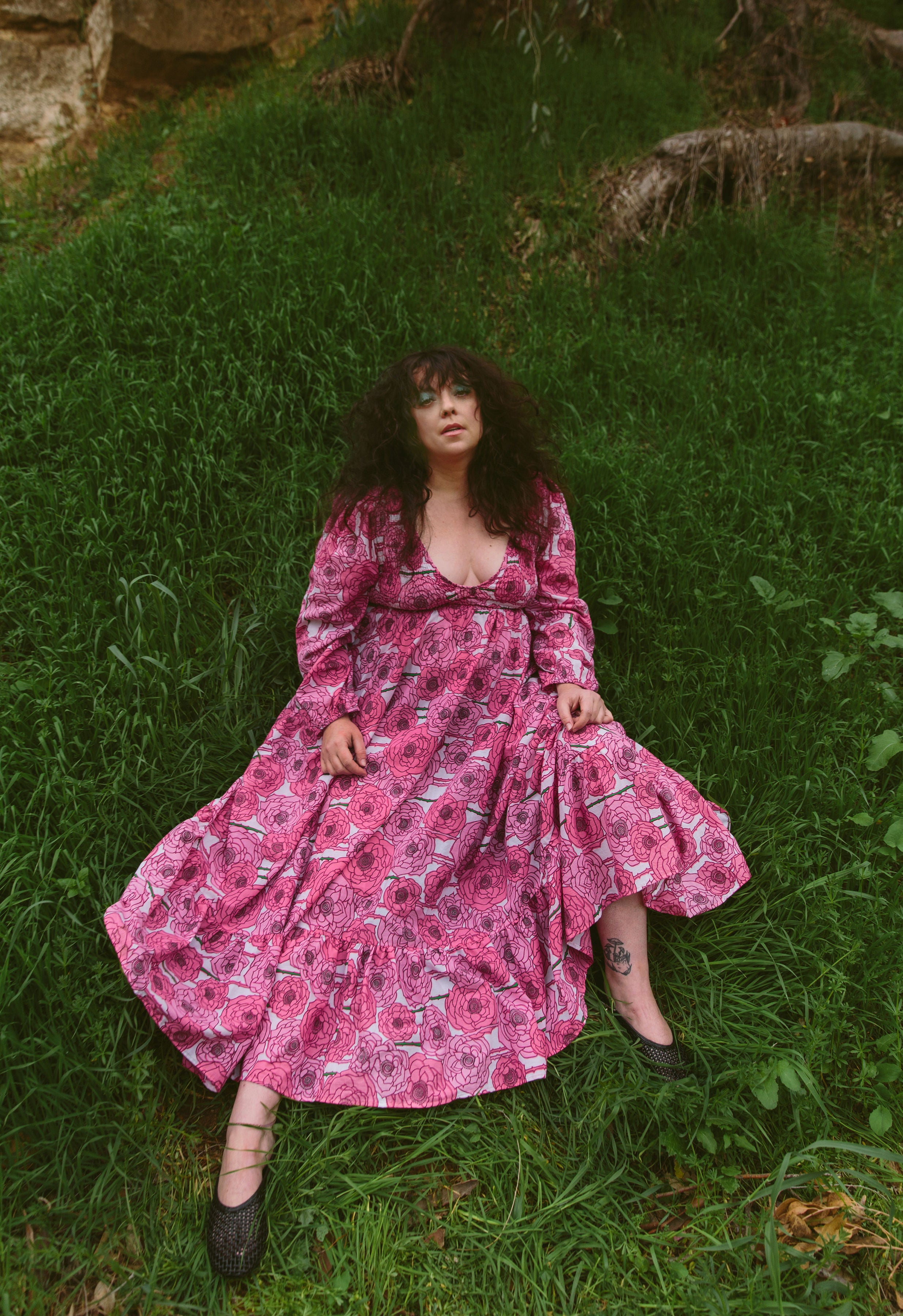 Remy Midi Dress- Pink Peony- BAACALxBECCA