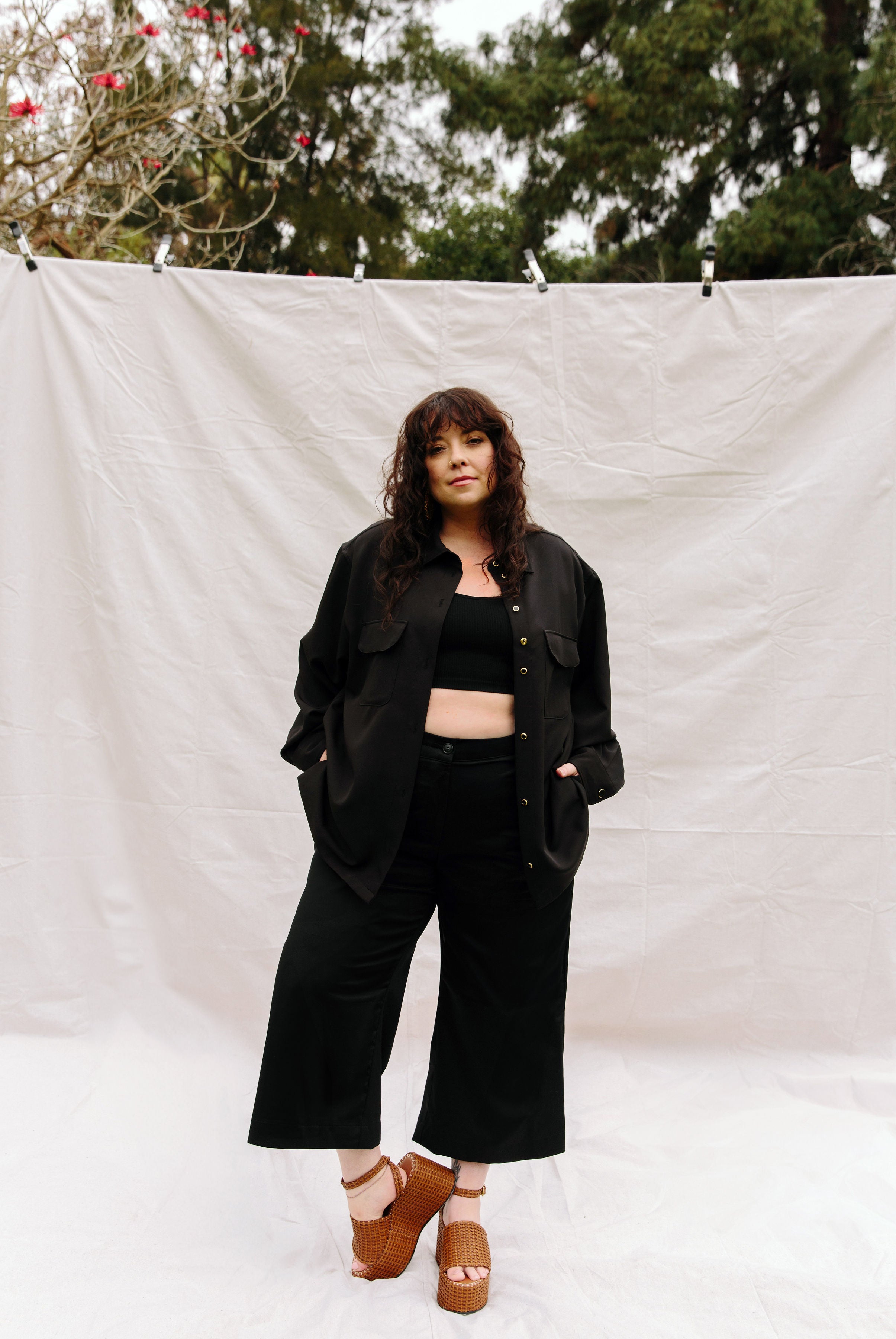 Becca Cropped Pant- Black- BAACALxBECCA