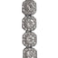 Bad Girl Bling Necklace- Tennis Florette 14K White Gold Plated
