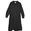 Long Dupioni Shirt Dress in Black