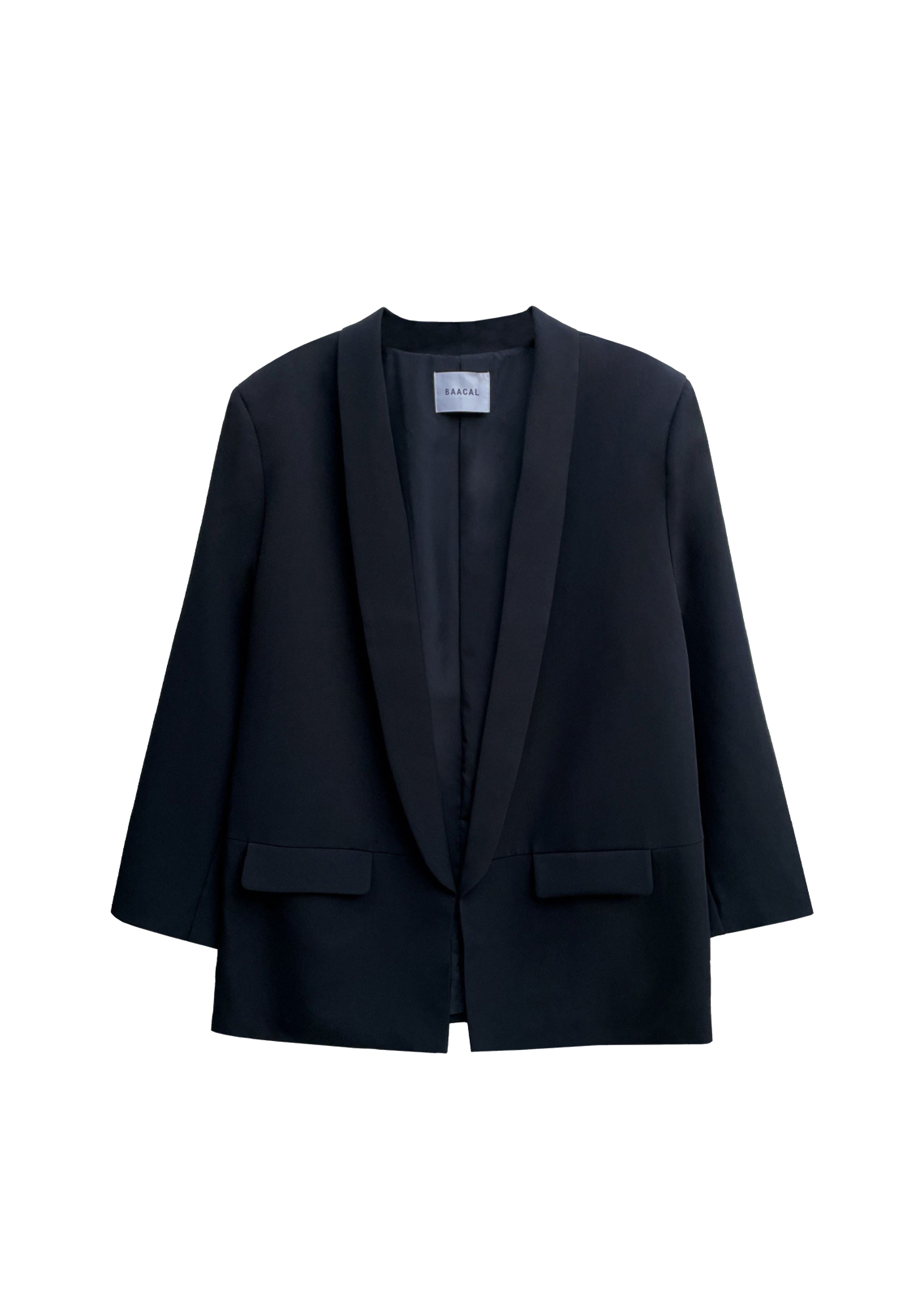 Women's black oversize classic blazer Cynthia Vincent BAACAL