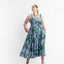 Brooke Floral Midi Sundress - Lilac and Green Floral