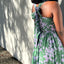 Brooke Floral Midi Sundress - Lilac and Green Floral