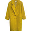 Double Breasted Car Coat - Citrine Yellow