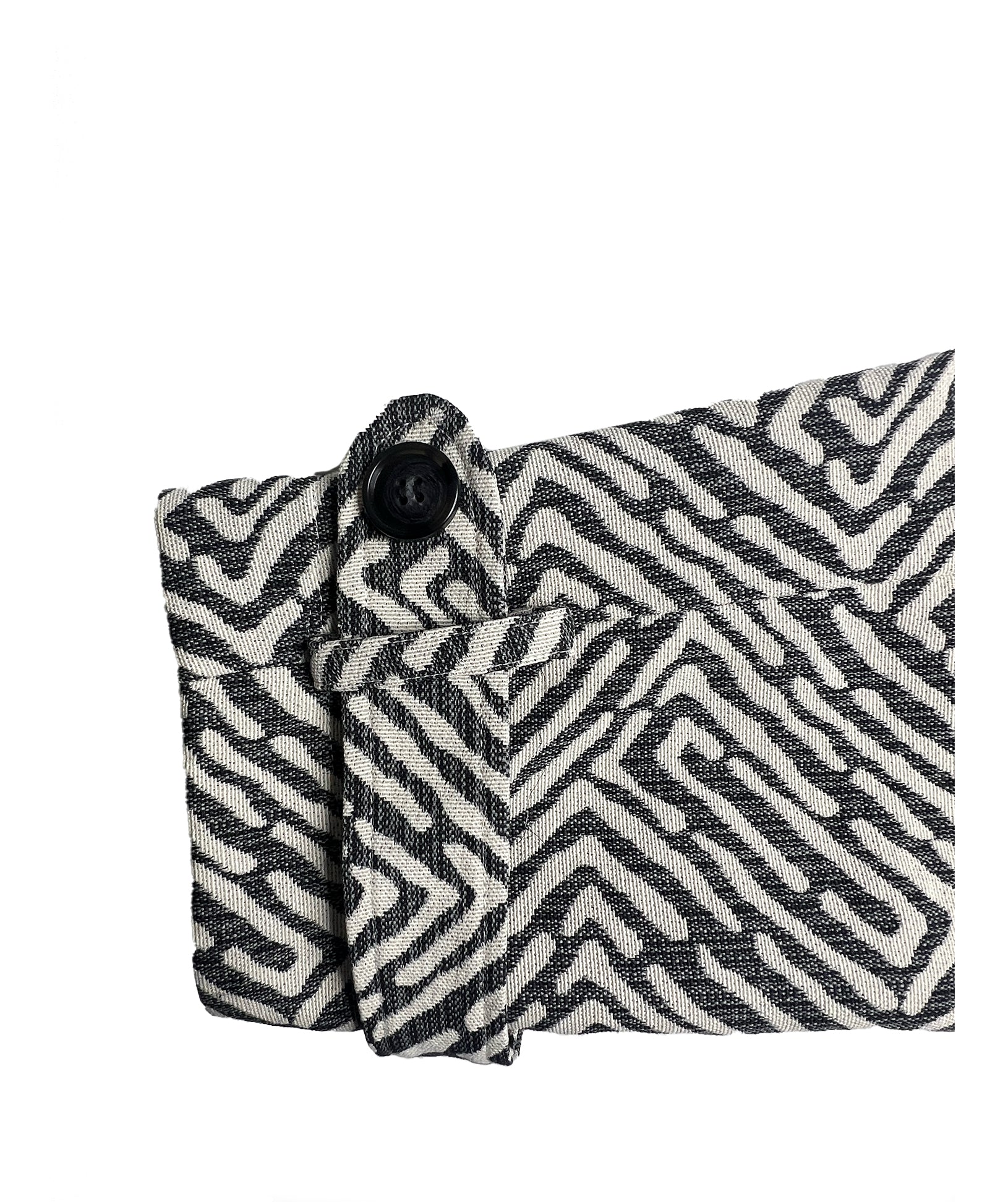 Marlo Short Moto Trench Coat- Geo Brocade