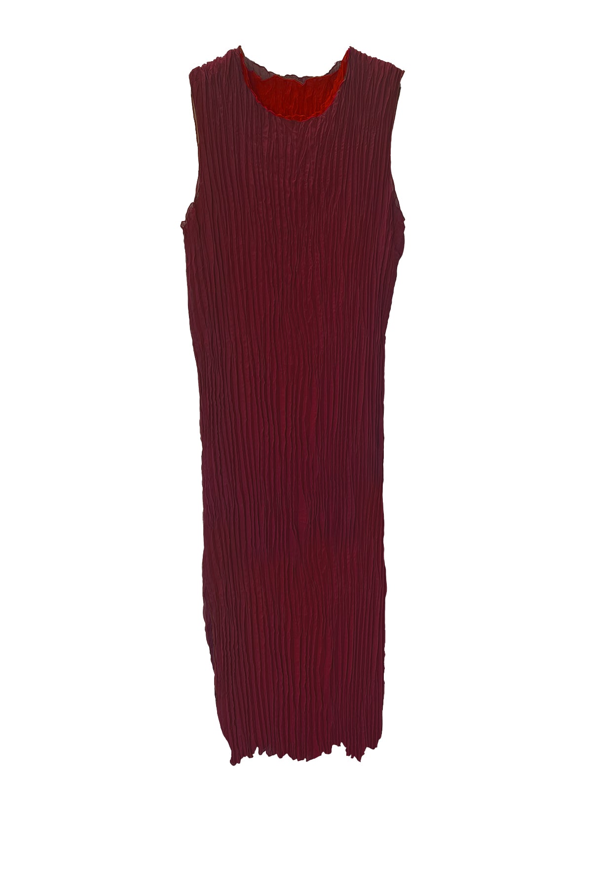 Pleated Maya and Jaya Set- Burgundy/ Cranberry