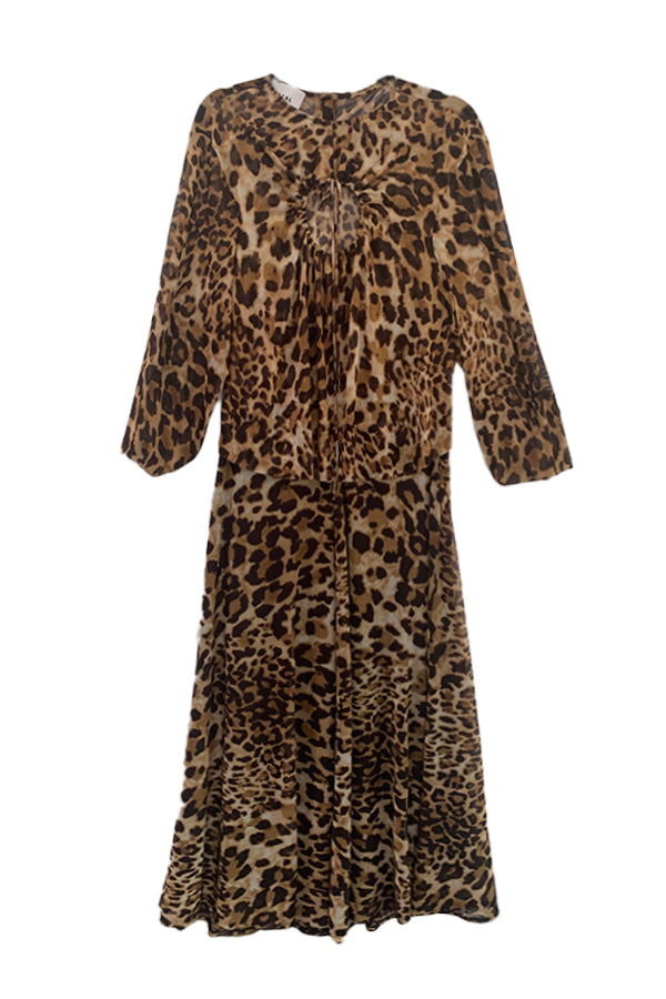 leopard dress flat
