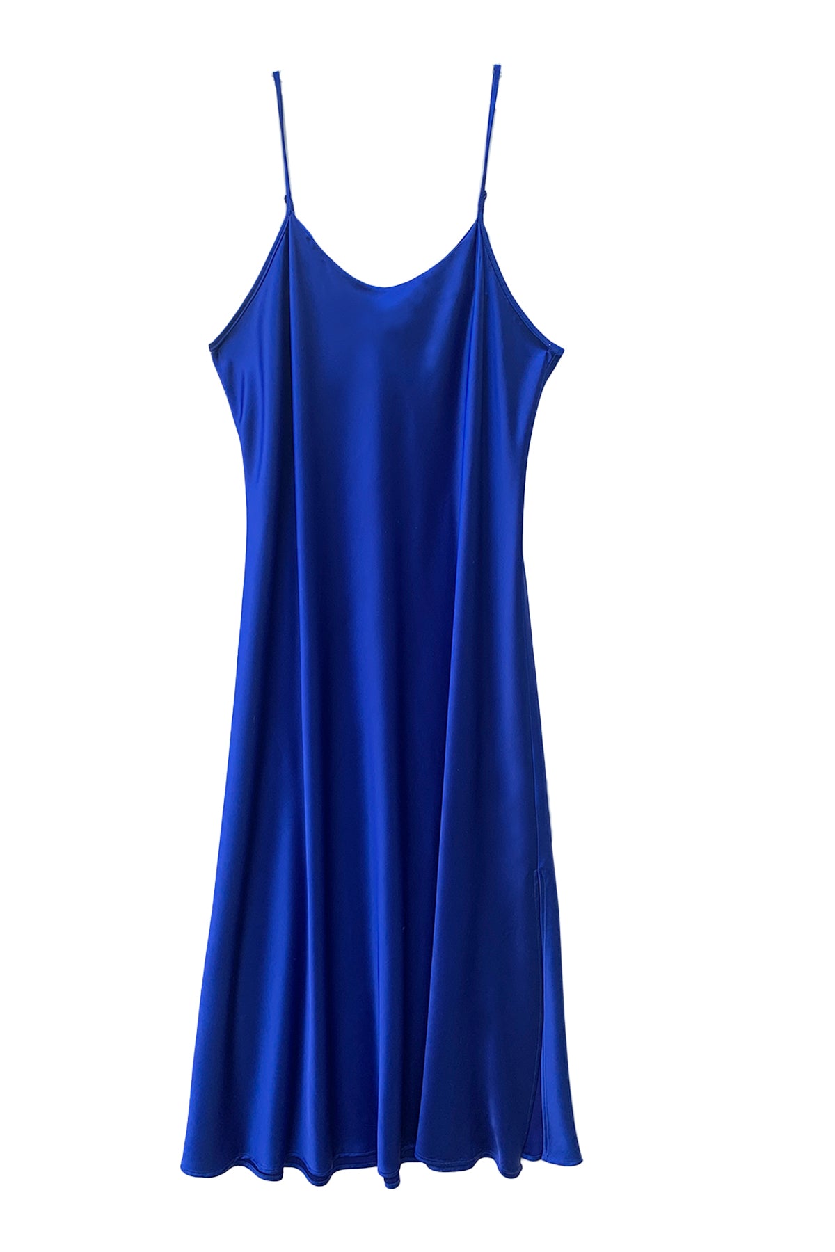 flat of leah dress in cobalt