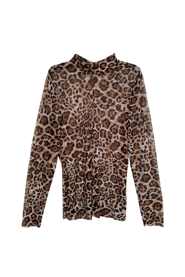 Leopard Mesh Top - Designed to fit the "True Size Majority" 10+