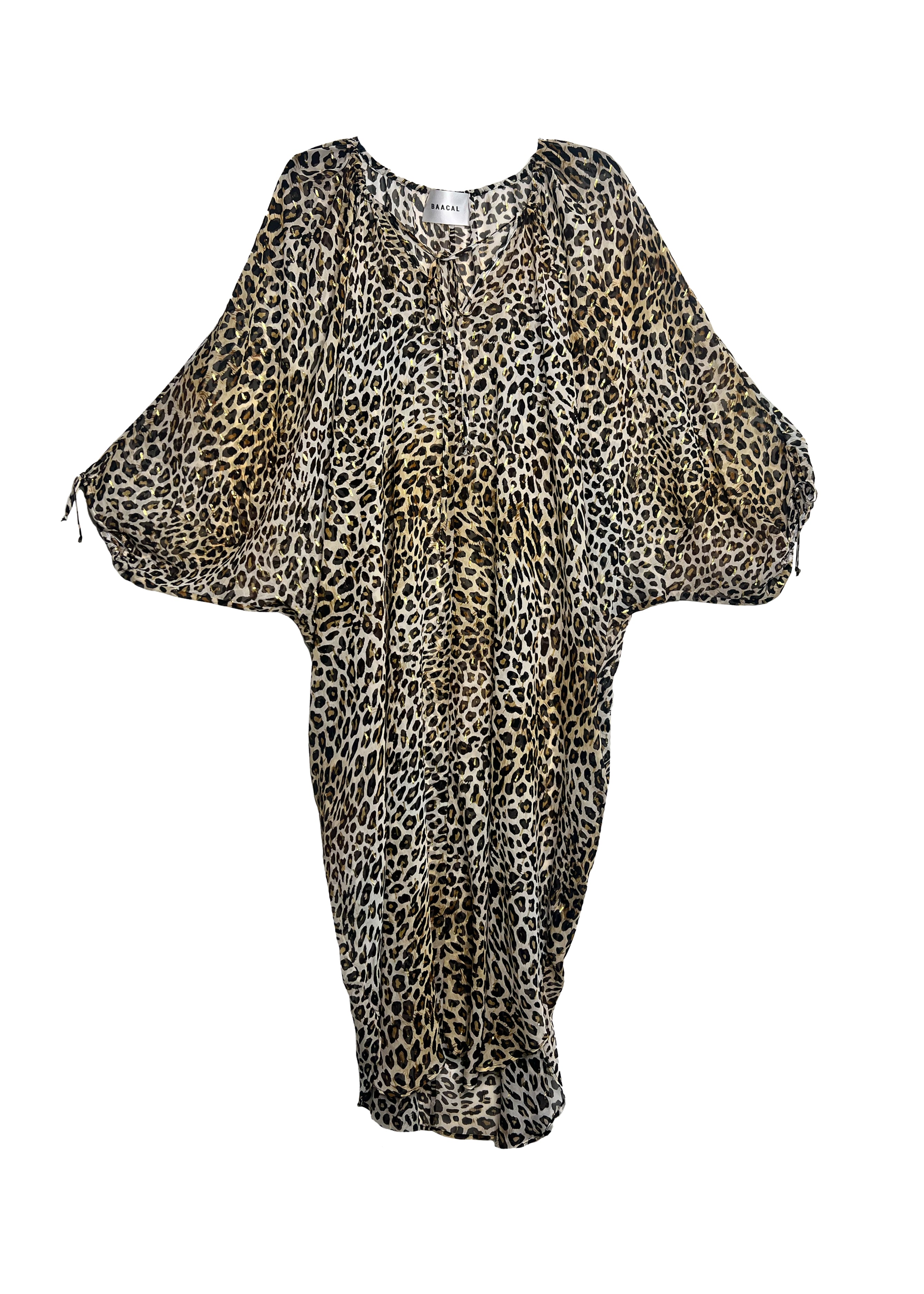 Maxine Kaftan- Metallic Leopard