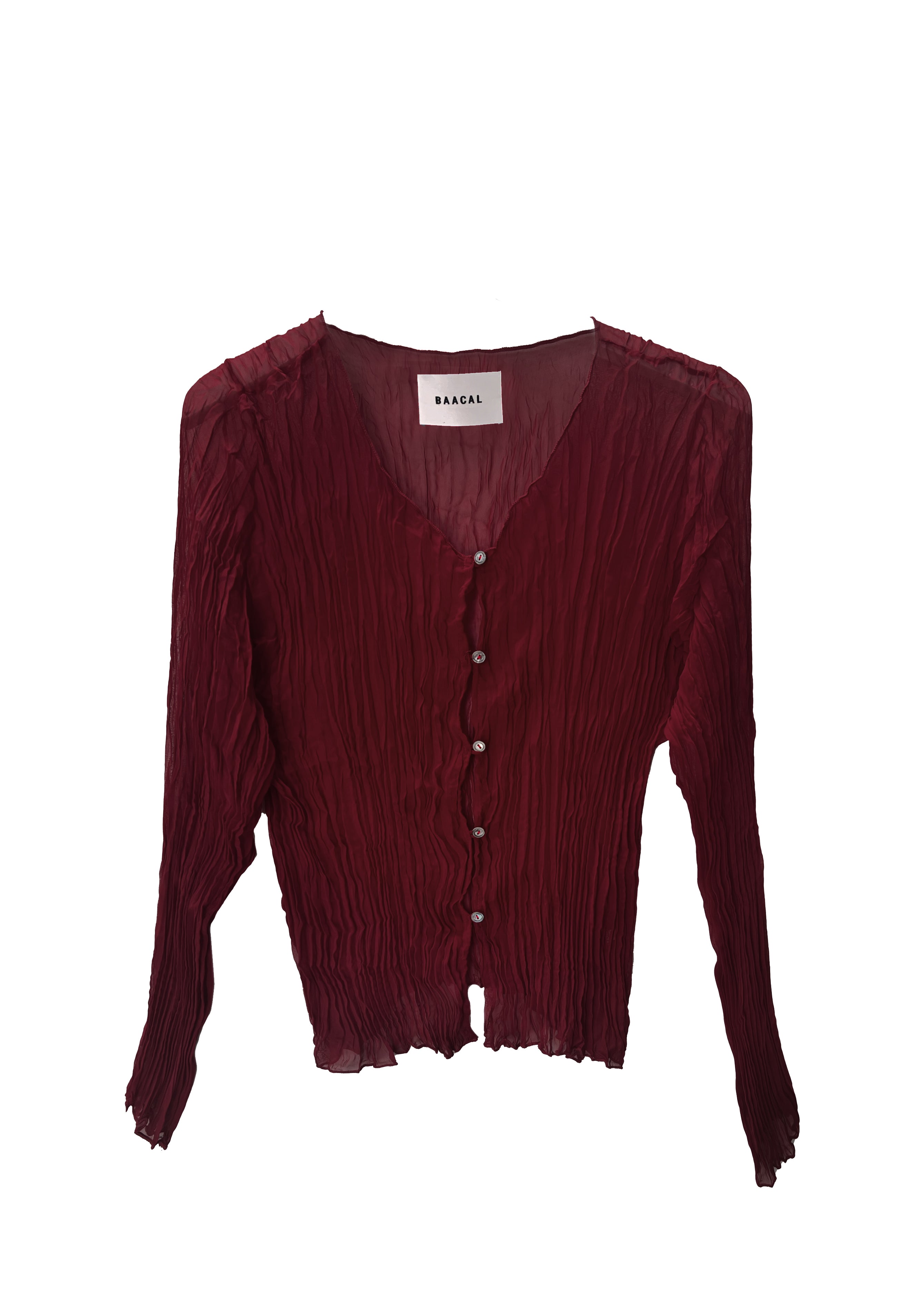 Pleated Maya and Jaya Set- Burgundy/ Cranberry