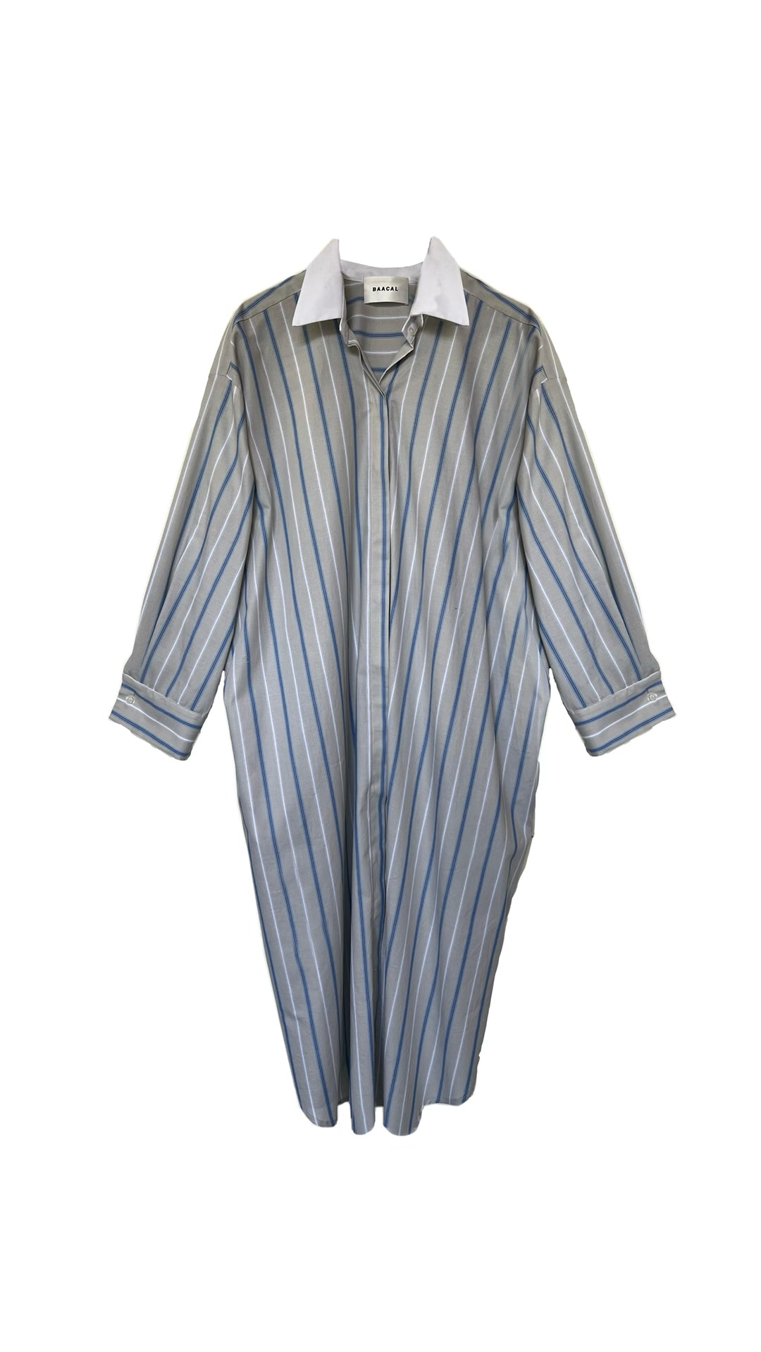 Mia Oversized Shirt Dress- Multi Stripe