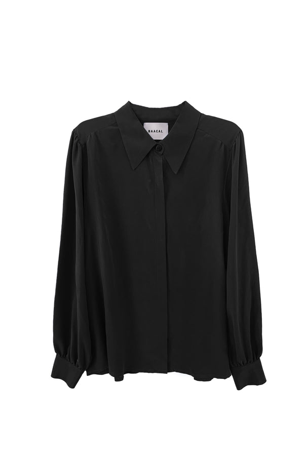 Sigourney Blouse- Black Silk - Designed to fit the "True Size Majority" sizes 10+