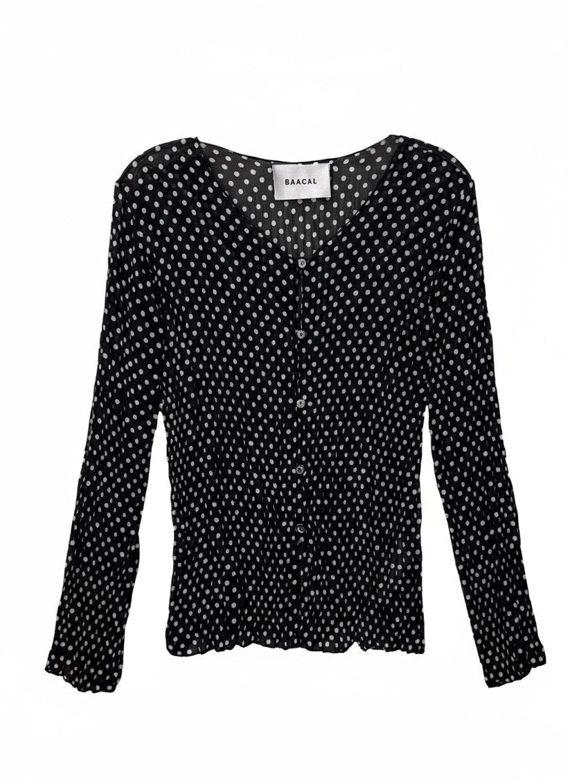 Pleated Maya and Jaya Set- Polka Dot