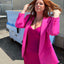 Oversized Classic Blazer - POP Pink