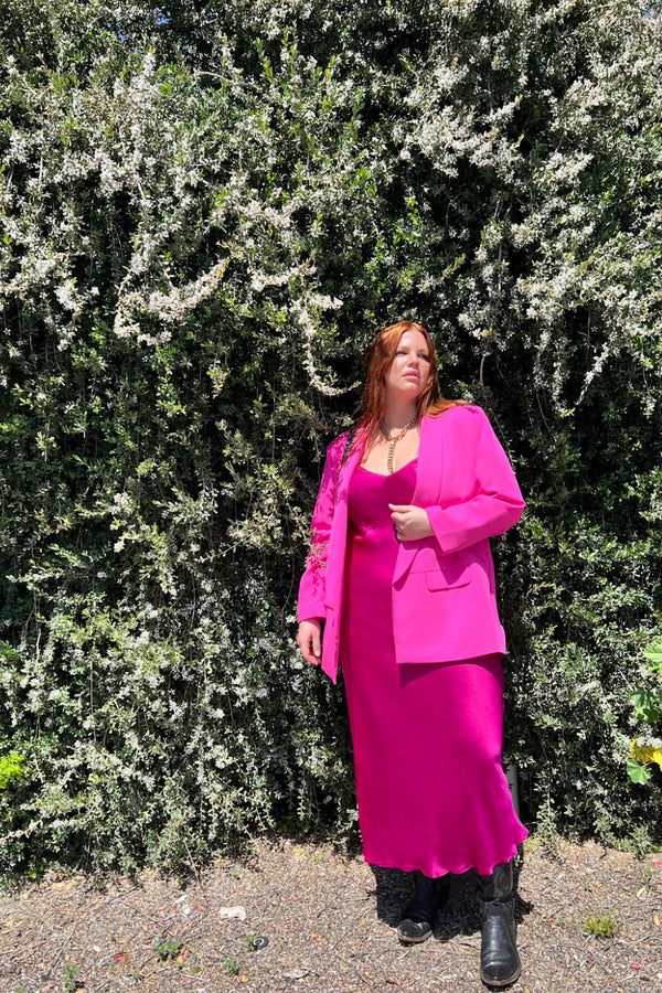 Oversized Classic Blazer - POP Pink