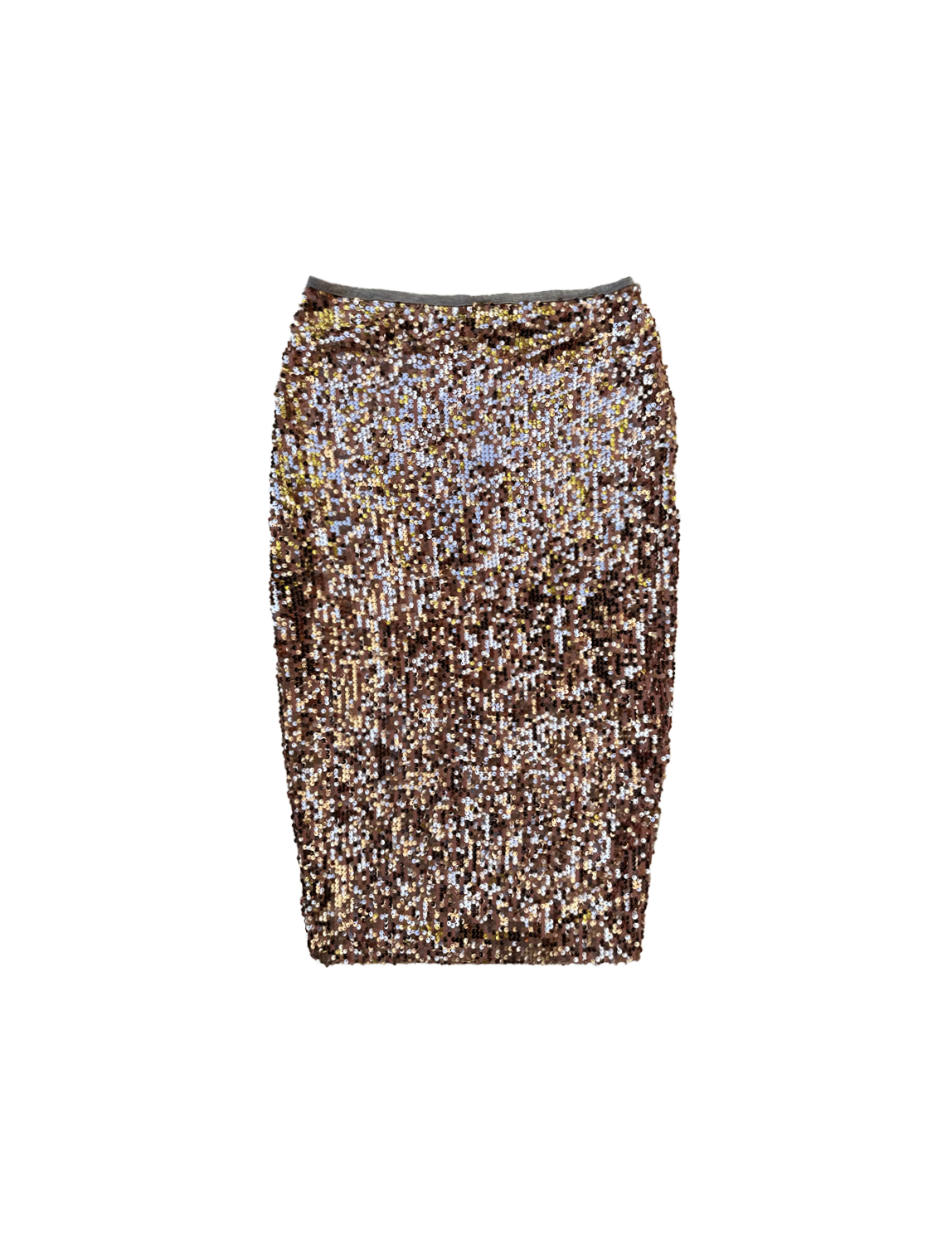 Sequin pencil skirt rose gold hotsell