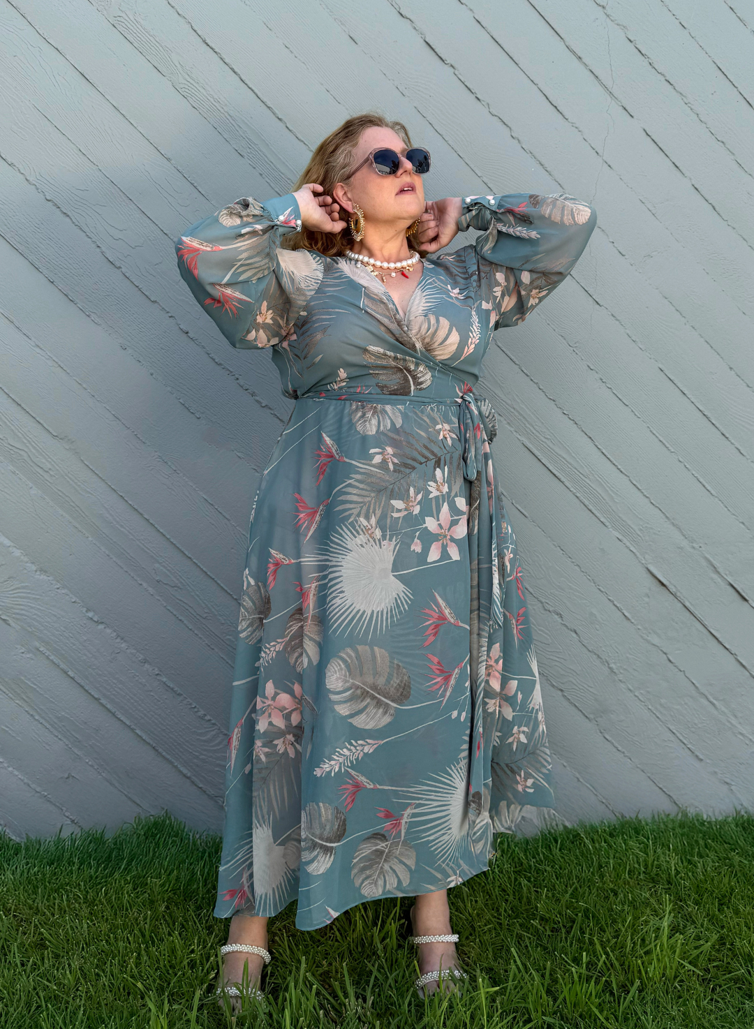 Midi Wrap Dress- Bora Bora