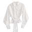 white cargo shirt with tie