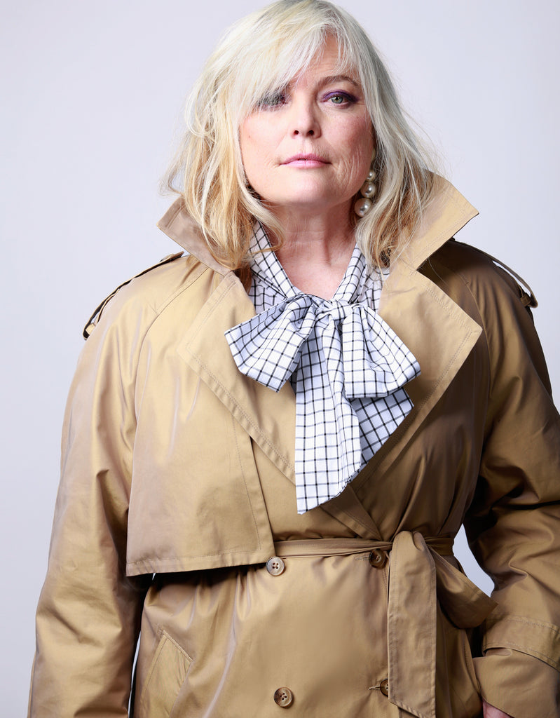 90's Classic Taffeta Trench Coat