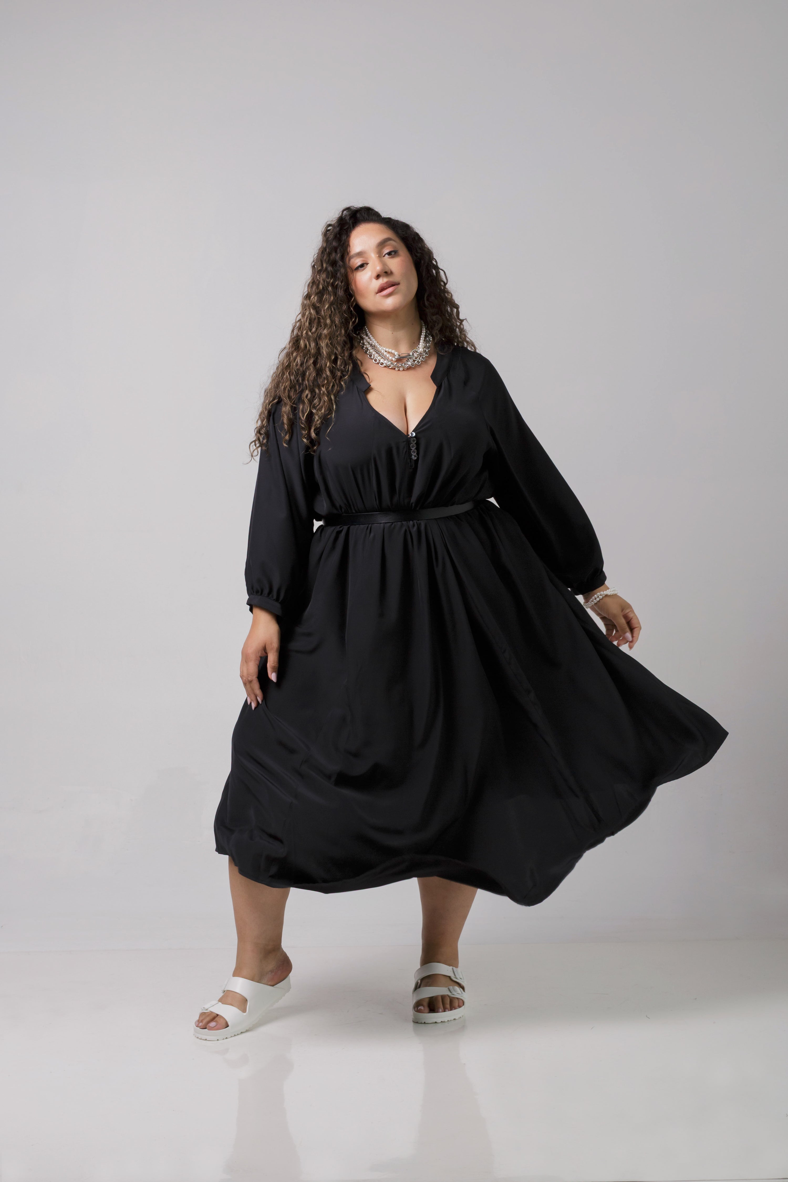 Denni Weekend Dress- Black