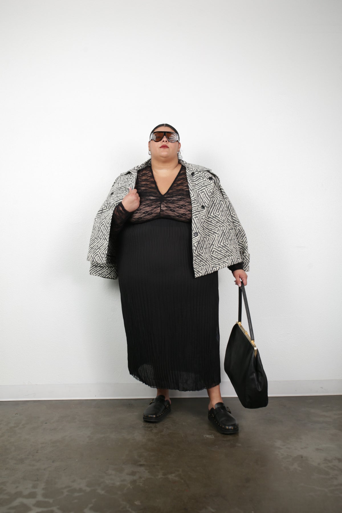 Rue Pleated Skirt- Black