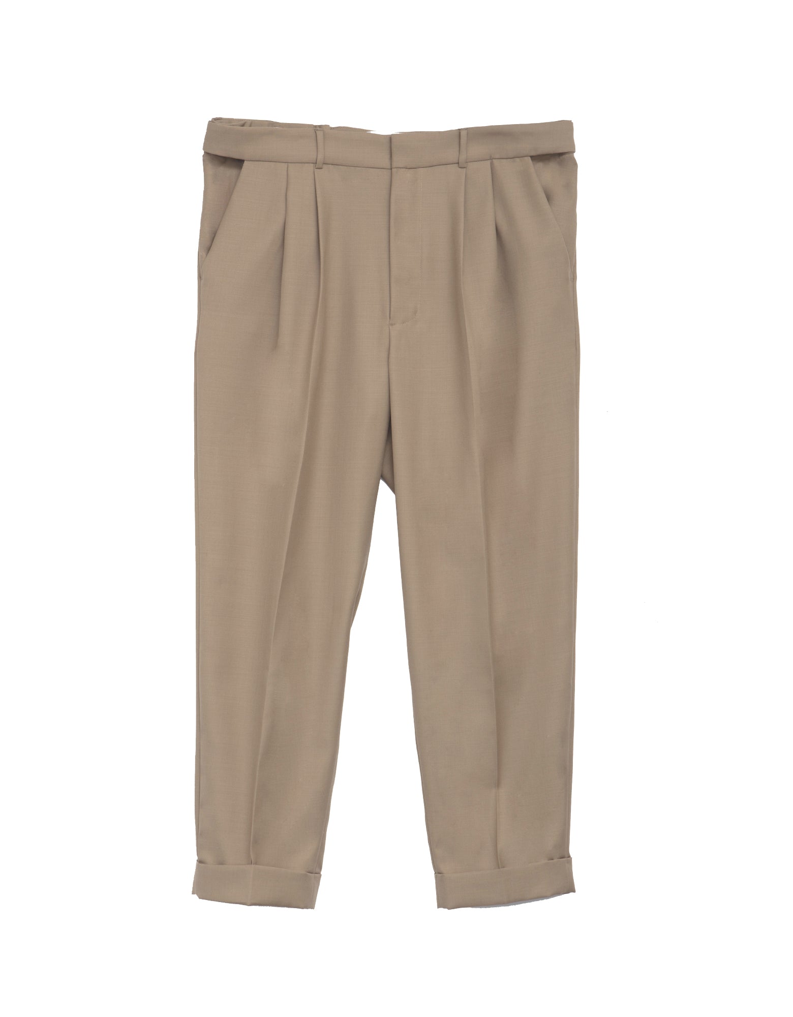 LT khaki pleat front pant