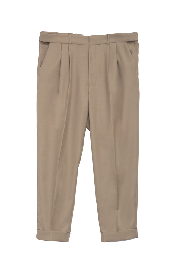 LT khaki pleat front pant