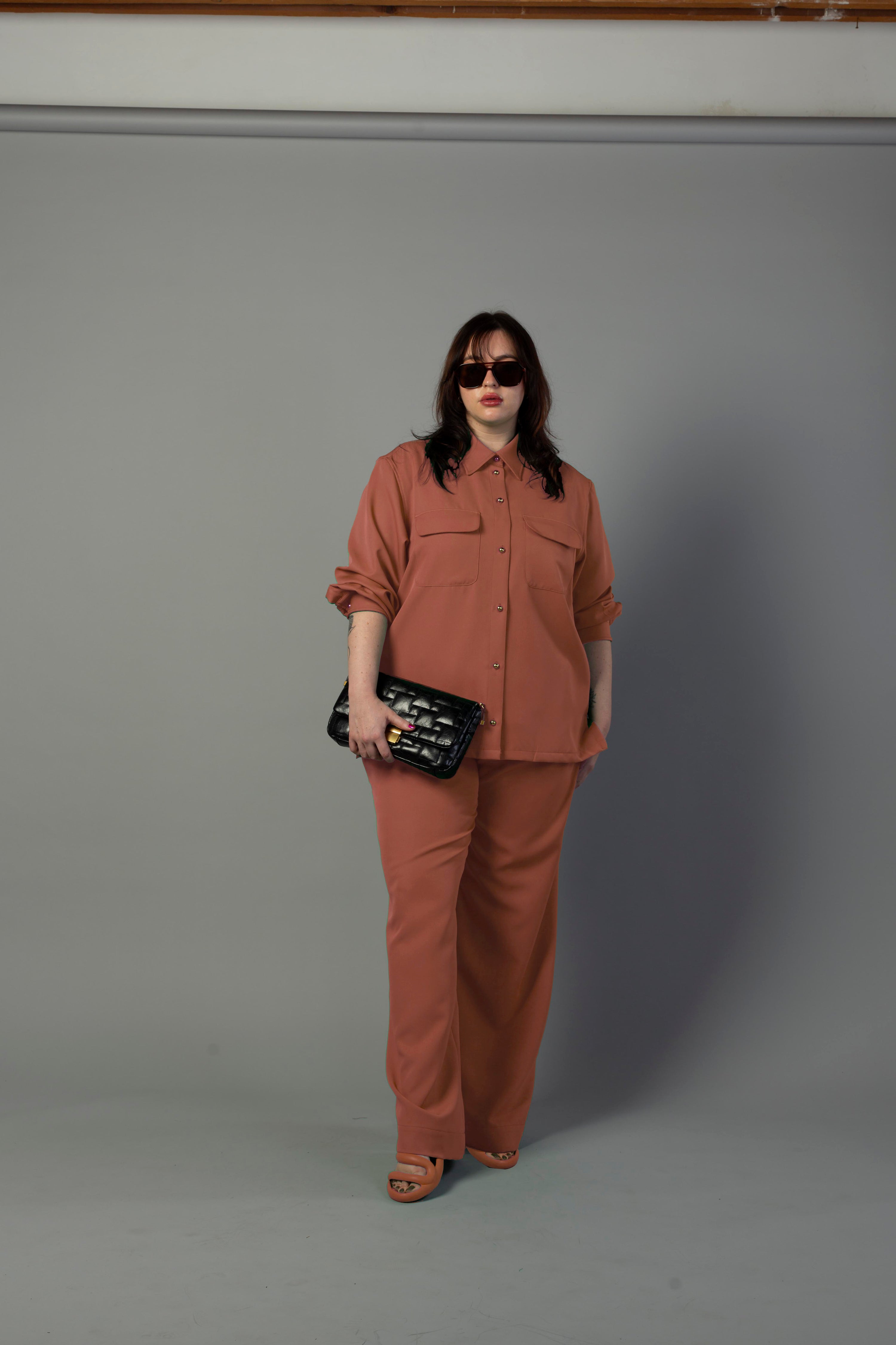 Riley & Payton Pajama Style Co-Ordinated Set Terracotta