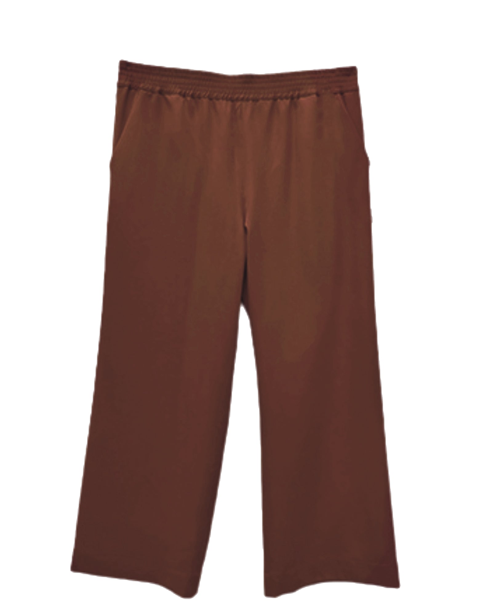 Riley Wide Pajama Style Pant- Terracotta